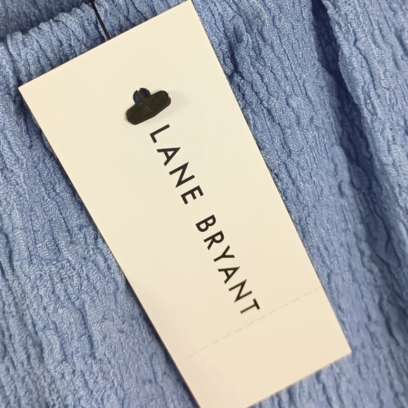 NWT Lane Bryant Fitted Cap Sleeve Wide Scoop Neck Blouse - Picture 4 of 7